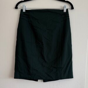 Express Dark Green Pencil Skirt